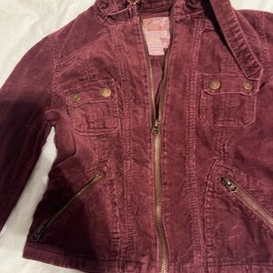 Abercrombie and Fitch plum cord jacket. S
